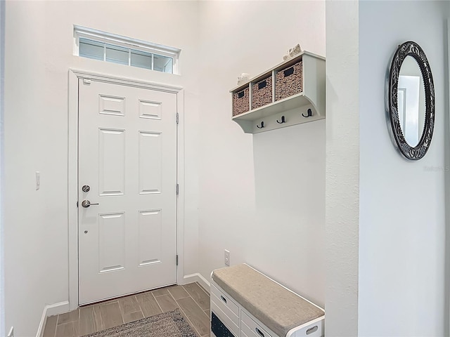 19424 SW 77th Loop, Dunnellon, FL 34432 - mudroom featuring baseboards and wood tiled floors