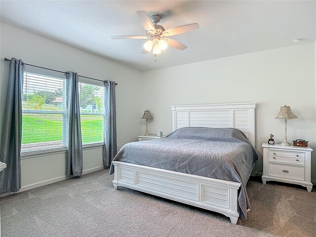19424 SW 77th Loop, Dunnellon, FL 34432 - bedroom featuring carpet floors and ceiling fan