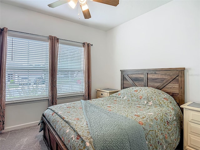 19424 SW 77th Loop, Dunnellon, FL 34432 - bedroom featuring carpet floors and a ceiling fan