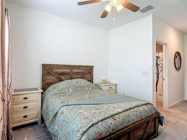 19424 SW 77th Loop, Dunnellon, FL 34432 - bedroom featuring carpet flooring and ceiling fan