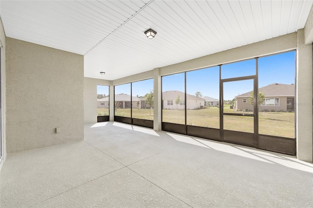 10561 SW 98th Pl, Ocala, FL 34481 - unfurnished sunroom featuring a residential view