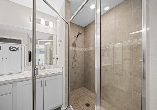 11330 SW 61st Cir, Ocala, FL 34476 - full bath with vanity and a shower stall