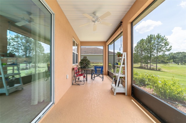9236 SW 91st Court Rd, Ocala, FL 34481 - sunroom / solarium with a ceiling fan
