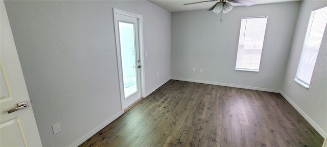 8771 SW 115th St, Ocala, FL 34481 - unfurnished room with wood finished floors and ceiling fan