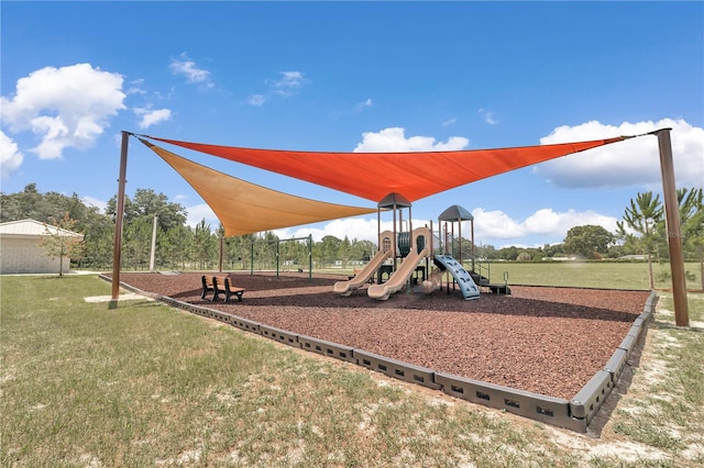 9069 SW 91st Cir, Ocala, FL 34481 - community jungle gym featuring a yard