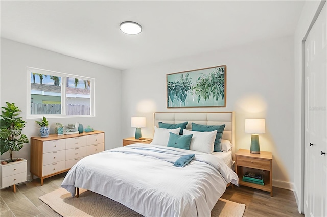 2817 Rheims Ave, Melbourne, FL 32935 - bedroom with a closet and light wood-style floors