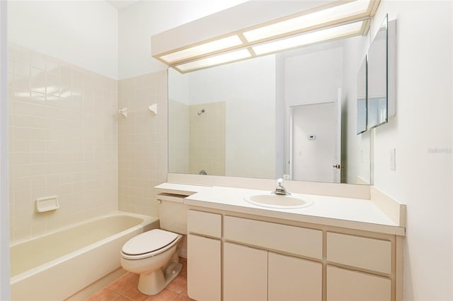9180 SW 202nd Avenue Rd, Dunnellon, FL 34431 - full bath with vanity, shower / bath combination, and tile patterned flooring