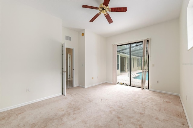 9180 SW 202nd Avenue Rd, Dunnellon, FL 34431 - empty room featuring carpet and ceiling fan