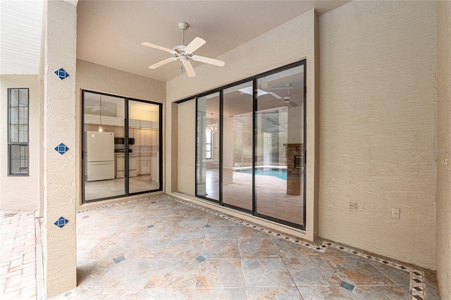 9180 SW 202nd Avenue Rd, Dunnellon, FL 34431 - view of patio / terrace featuring a ceiling fan