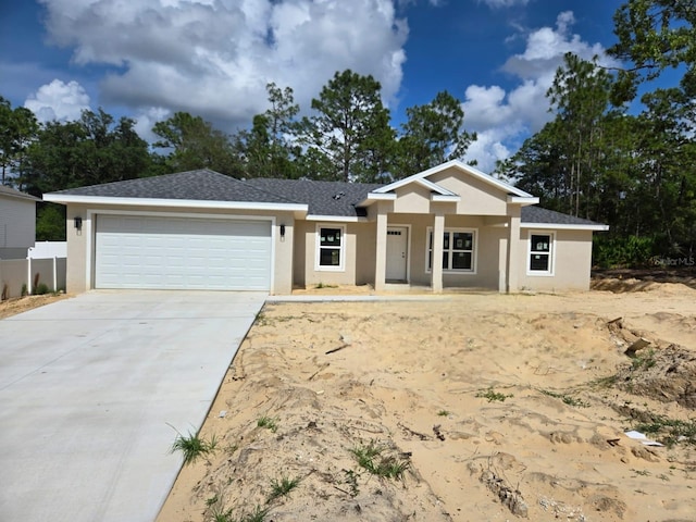 11139 N Sonnet Ter, Citrus Springs, FL 34433 - ranch-style house featuring stucco siding, driveway, and an attached garage
