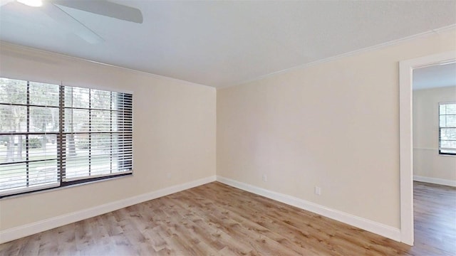 4121 SW 6th Ave, Ocala, FL 34471 - unfurnished room with light wood-style flooring and crown molding