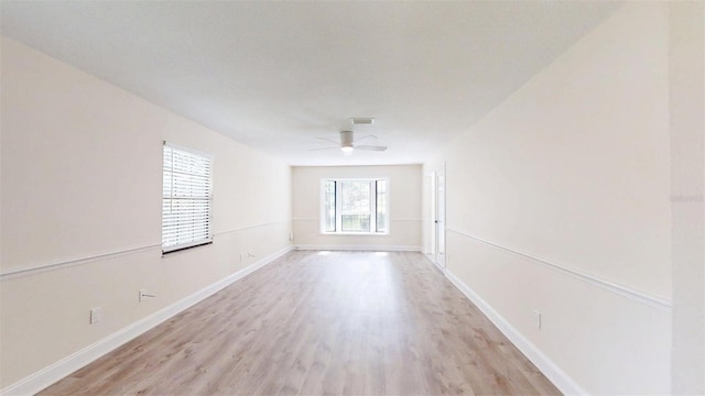 4121 SW 6th Ave, Ocala, FL 34471 - empty room featuring a ceiling fan and light wood finished floors