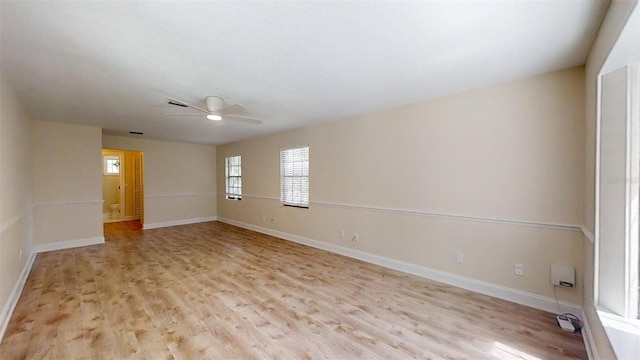 4121 SW 6th Ave, Ocala, FL 34471 - empty room featuring ceiling fan and light wood-style flooring