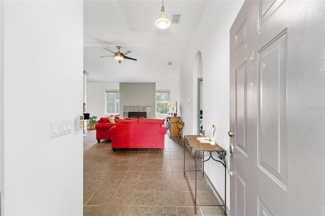 12320 SW 62nd Pl, Ocala, FL 34481 - hall featuring arched walkways