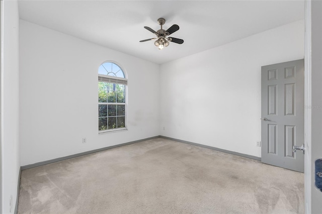 12320 SW 62nd Pl, Ocala, FL 34481 - carpeted empty room featuring baseboards and ceiling fan