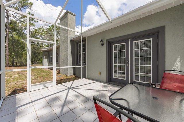 12320 SW 62nd Pl, Ocala, FL 34481 - unfurnished sunroom with french doors