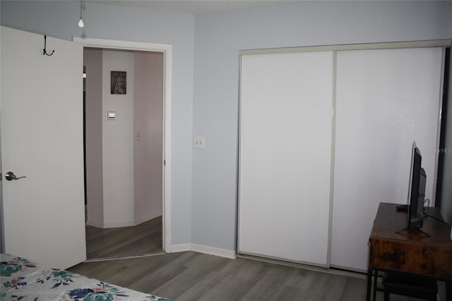 8650 SW 108th Pl, Ocala, FL 34481 - bedroom featuring wood finished floors and a closet