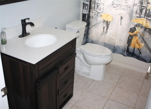 8650 SW 108th Pl, Ocala, FL 34481 - bathroom featuring tile patterned floors and vanity
