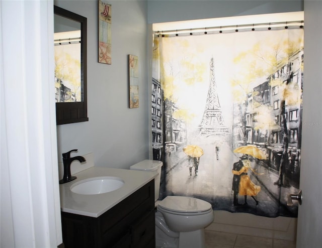 8650 SW 108th Pl, Ocala, FL 34481 - bathroom with vanity and tile patterned flooring