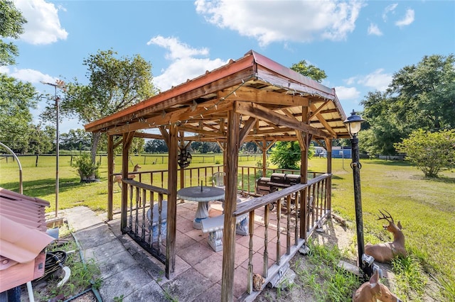 475 NE 155th Pl, Citra, FL 32113 - view of patio with a gazebo