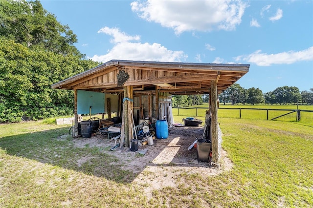475 NE 155th Pl, Citra, FL 32113 - view of patio with an outdoor structure and a detached carport
