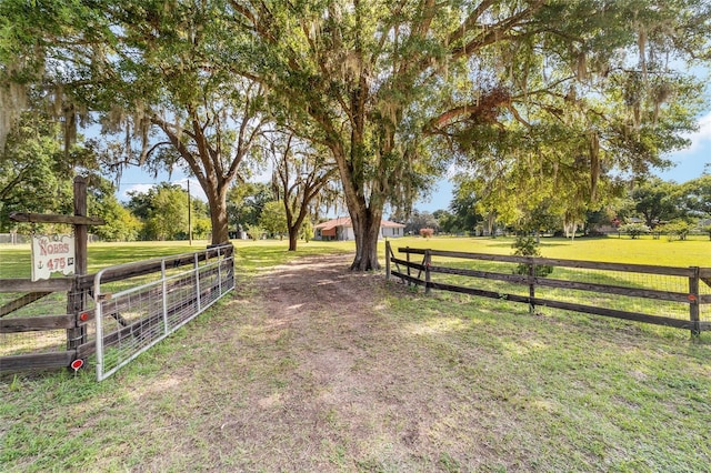 475 NE 155th Pl, Citra, FL 32113 - view of dirt / gravel road with a gated entry and a rural view