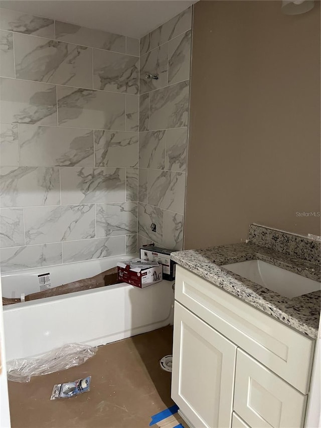 20769 SW Oriole Dr, Dunnellon, FL 34431 - bathroom featuring vanity and  shower combination