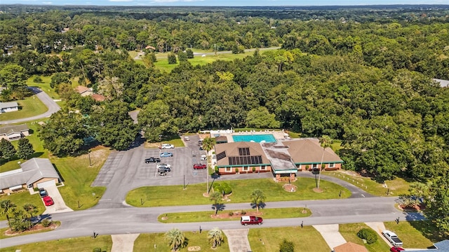 8247 SW 105th Pl, Ocala, FL 34481 - bird's eye view of a forest and a pool