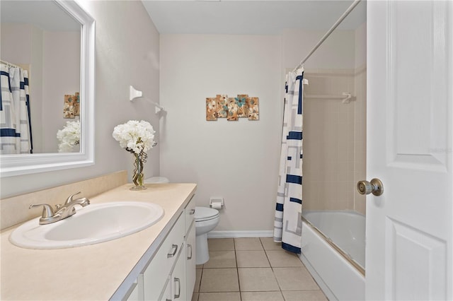 2864 SW 40th Ave, Gainesville, FL 32608 - full bathroom featuring vanity, tile patterned floors, and shower / tub combo