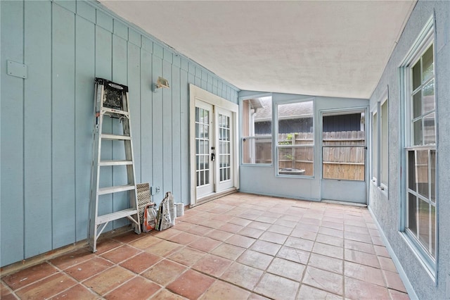 2864 SW 40th Ave, Gainesville, FL 32608 - sunroom / solarium featuring french doors and lofted ceiling