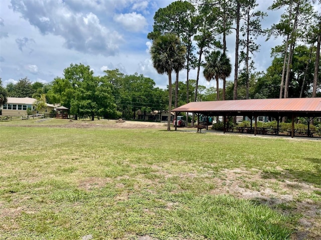 1112 NE 130th Ter, Silver Springs, FL 34488 - view of grassy yard with a gazebo