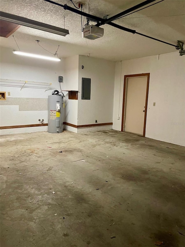 1112 NE 130th Ter, Silver Springs, FL 34488 - garage with electric water heater, a garage door opener, and electric panel
