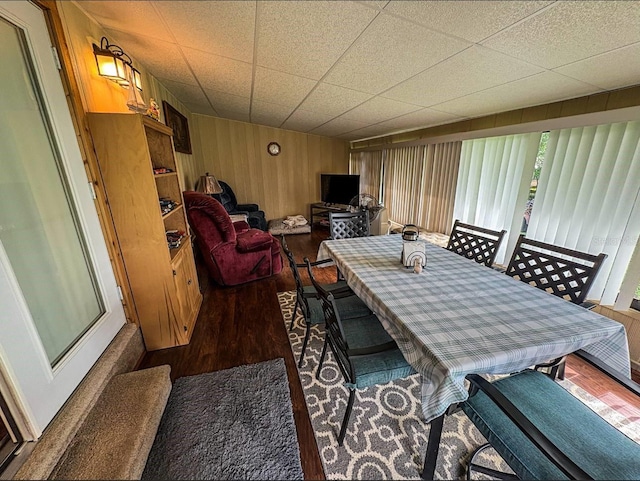 3545 SE 24th Ave, Ocala, FL 34471 - dining area featuring wood finished floors and wooden walls