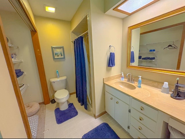 3545 SE 24th Ave, Ocala, FL 34471 - bathroom featuring vanity, tile patterned flooring, and curtained shower