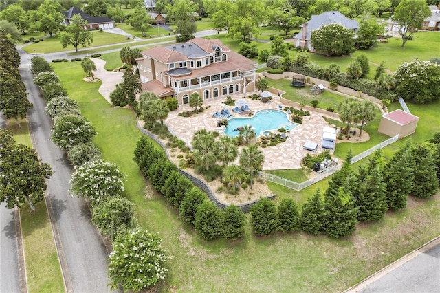 200 Asphodel Dr, Dothan, AL 36303 - aerial view of property and surrounding area with a pool