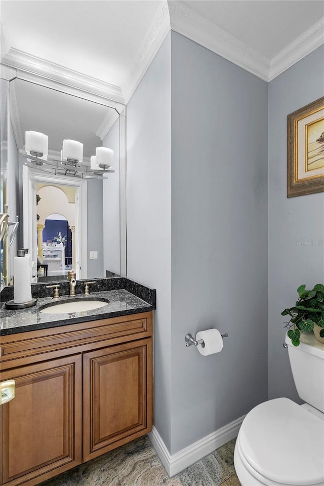 200 Asphodel Dr, Dothan, AL 36303 - bathroom featuring vanity and crown molding