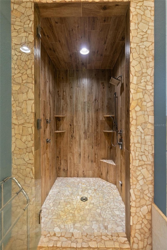 200 Asphodel Dr, Dothan, AL 36303 - wine area with wood ceiling and wooden walls