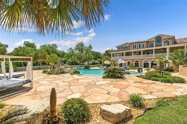 200 Asphodel Dr, Dothan, AL 36303 - swimming pool with a patio