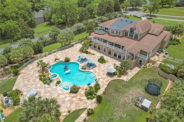 200 Asphodel Dr, Dothan, AL 36303 - view from above of property with a pool