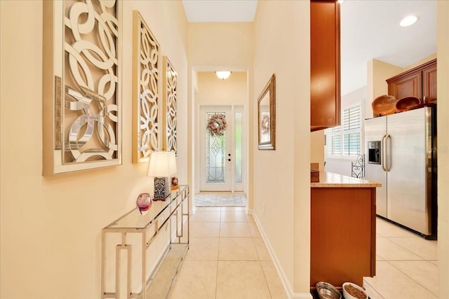 814 Copperhead Cir, Saint Augustine, FL 32092 - hall with light tile patterned floors