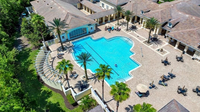 814 Copperhead Cir, Saint Augustine, FL 32092 - community pool featuring a patio