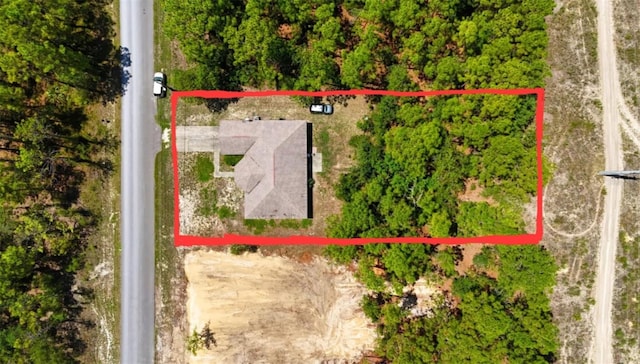 15483 Penn State Rd, Weeki Wachee, FL 34614 - aerial view of property and surrounding area with property parcel outlined