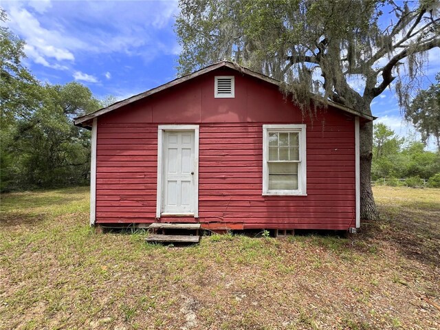 23161 NE 155th Ct, Fort Mc Coy, FL 32134 - view of outbuilding featuring entry steps