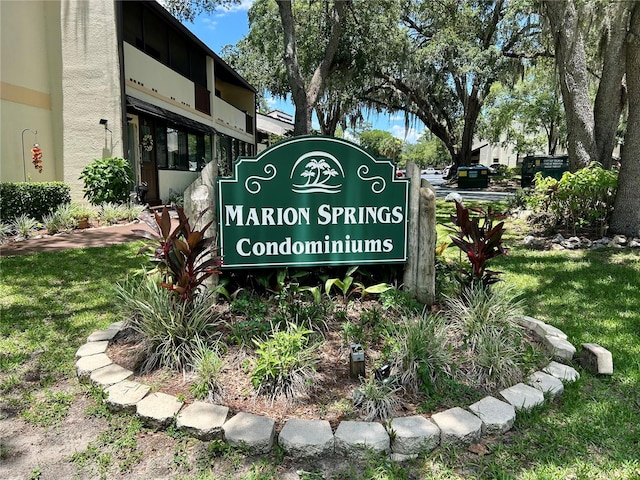 3525 E Fort King St Unit 145, Ocala, FL 34470 - community / neighborhood sign featuring a lawn