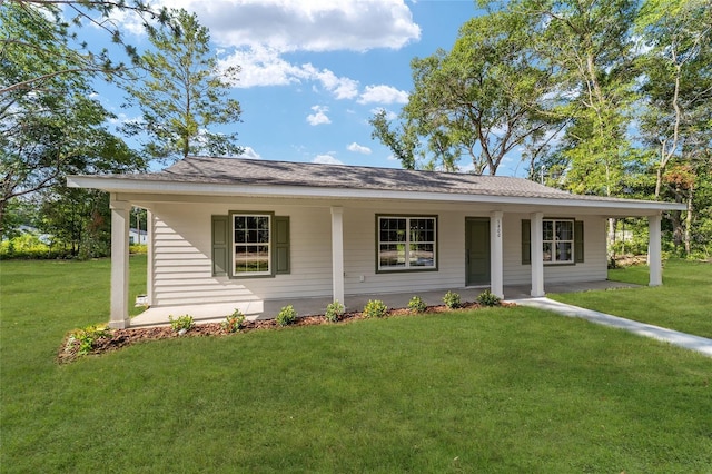 5400 NW 9th St, Ocala, FL 34482 - view of front of home with a front yard and covered porch