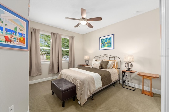 4340 NW 56th Ct, Ocala, FL 34482 - bedroom featuring carpet and a ceiling fan