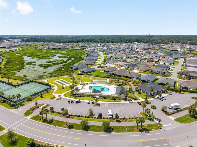 4416 Homan Loop, The Villages, FL 32163 - aerial perspective of suburban area featuring a pool