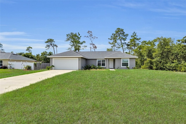 4501 SW 159th Street Rd, Ocala, FL 34473 - ranch-style house with a garage, driveway, and stucco siding