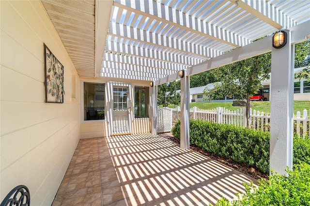 8881 SW 94th St Unit E, Ocala, FL 34481 - view of patio with a pergola