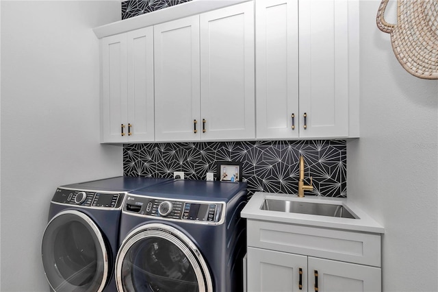 3196 W Mustang Blvd, Beverly Hills, FL 34465 - laundry room featuring washing machine and dryer and cabinet space